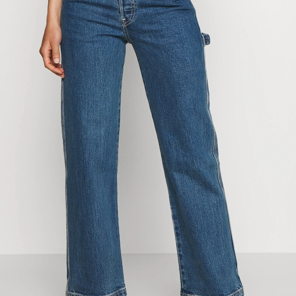Levi's Ribcage Straight Jeans Wide Leg - Picture 3 of 11